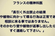 【話しかける病気】フランス精神科医「長引く外出禁止で壁に喋りかけるのは正常」