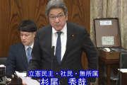 参議院も惨敗だな　〜　立民・杉尾 「高市ィィイイッ！君がッ、辞めるまで、週刊誌ネタで疑惑追及するのをやめないッ！！」