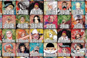 麦わらのルフィ←174cm?!、海賊狩りゾロ ←181cm、ヤマト←263cm!?!?!?