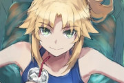 【FGO】スク水で水風呂に入ってるモーさん！！　暑い日は水風呂に限る！