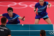 【東京五輪・卓球】水谷隼・伊藤美誠、劇的逆転で準決勝進出　難敵ドイツペア下す