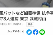 【速報】漫画でしか見たことないような釘バット、押収されるｗｗｗｗｗｗｗｗｗ