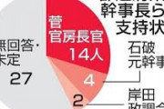 党員投票やったらむしろ再起不能だったんじゃね？　～　自民党総裁選 地方幹事長らの支持 菅１４人 石破４人 岸田２人 「石破は地方で人気」とは何だったのか
