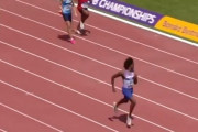 【動画】陸上200m、ぶっちぎりトップだった選手が流しすぎてレースに負ける