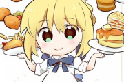 【FGO】ウェイトレスのミニセイバーさん！！　おいしそうなご飯ですね！
