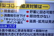 【悲報】日本政府、現金給付の代わりに旅行と外食の商品券を検討か