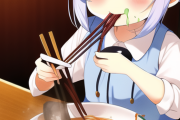 ワイ「ち、チノちゃん！ラーメンじゃなくて箸を食べないで！」