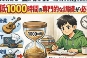 どんな分野でも「金が稼げるレベルのスキル」を会得するには、最低でも1000時間の専門的な訓練が必要