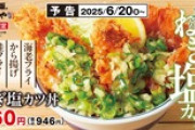 かつや、鶏ささみ・鮭・海老・唐揚げの「ねぎ塩カツ丼」860円(税込946円)を発売　ねぎ塩レモンでさっぱり　画像あり