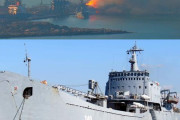ウクライナ海軍、ロシアの戦車揚陸艦「オルスク」を撃沈と報告…南東部のべルジャンシク港！