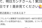 【悲報】渡辺直美さん、「渡辺直美と付き合える？」というアンケートの結果にブチ切れてしまう （画像あり）
