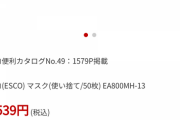 【乞食速報】マスク50枚 539円