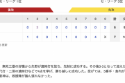 【梅野…】C 7-4 T [7/4]　カープ連敗脱出　堂林・二俣タイムリー　阪神・石井暴投