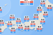 【緊急】東京、突然「11月中旬」並みの寒さになる…