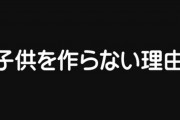 【少子化】子供を作らない理由って「自由な時間が減る」「責任負いたくない」「面倒くさい」だろ？　これを政治で解決って無理だと思うんだが