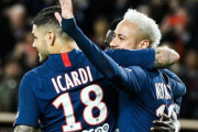 【リーグアン】PSG、ついに練習再開！ネイマールとイカルディの「ネット当て」がこれ