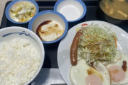 【悲報】ワイ独身派遣（36）の朝ご飯