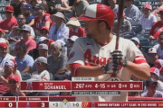 大谷翔平、3回の第二打席で代打を送られる　緊急降板理由は「腕の疲労」