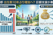【日本復活なるか】東京都、10年ぶり出生増の公算「2025年1〜11月の出生数前年同期を約1%上回った」子育て支援2兆円の力業