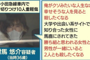 【画僧】電車内で10人を斬りつけた男「勝ち組のカップルを見ると2人とも殺したくなる」