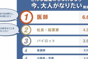 【画像】大人に聞いた「今」なりたい職業ランキングｗｗｗ