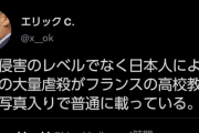 【悲報】フランス人歌手「日本人による中国人の大量虐殺はフランスの教科書にも載っている」
