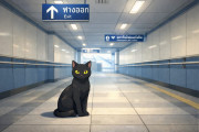 日本で「バンコクの地下鉄駅の黒猫」が可愛い、癒されると話題に！【タイ人の反応】