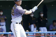 阪神２軍井上が特大２号！京セラドーム大阪の左翼５階席に飛び込んだ
