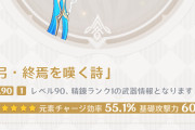 【原神】終焉を嘆く詩って限定武器？それともPU終わったら恒常に入る感じ？
