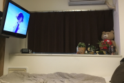 【画像】部屋を寝ながらテレビ見れるように改造した！