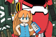 【朗報】日常の作者、エヴァの絵を描く