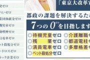 小池百合子「7つのゼロを目指しまぁ～す💕投票してぇ～ん💕」←こいつ