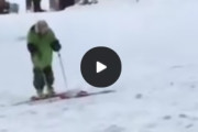 酔っぱらった状態でスキーに挑むヤバそうな奴が海外で話題に