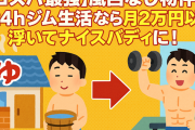 【コスパ最強】風呂なし物件×24hジム生活なら月2万円以上浮いてナイスバディに！