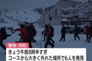 中国籍と台湾籍のスノーボーダー6人が遭難、コース外を滑走か…救助隊が接触し自力で下山！