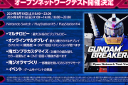 『ガンダムブレイカー４』8/10-11 第2回オープンネットワークテストを開催！投稿キャンペーンも