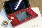 色鉛筆でニンテンドー3DSの本体描いてみた