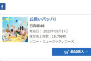 日向坂46・15th『お願いバッハ！』5日目売上判明！デイリー1位に返り咲き