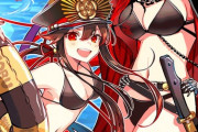 【FGO】水着のノッブ＆魔王ノッブ！！　二人の水着姿、好きです！！