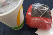 【画像】マックのサムライバーガー買ってきたンゴｗｗｗｗ