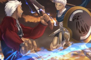 【FGO】プトレマイオスVSエミヤイラスト！！　とてもアーチャー同士とは思えないなｗ