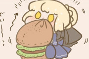 【FGO】ハンバーガーぬいぐるみミニ黒王！！　食べられないぞｗ