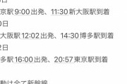 新幹線で、博多から東京ってキツい？