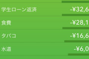 【画像】手取り20万ワオ、4月を黒字で乗り切る?
