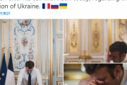 【悲報】プーチンと電話後のマクロンの画像、ガチでヤバそう……