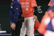 阪神のドラ６・豊田が豪快２ランも直後の守備から退く