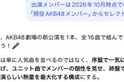 AIが作成したAKB48劇場公演のセットリストと出演メンバーがこちらです