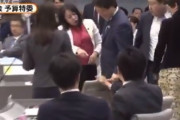 【議会欠席・質問放棄・月給１３２万円】無免許運転事故の木下都議、都議会で男性を突き飛ばす様子が撮影されていたｗｗｗｗｗｗｗｗ