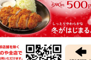松のや「ロースカツ定食500円です」←こいつが流行らない理由