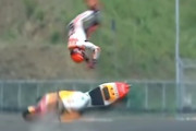 【MotoGP】マルク・マルケスの事故映像こわすぎ(((ﾟДﾟ)))